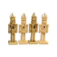 thumbnail image 1 of FRAÎCHE Holiday Wood Nutcracker Ornament Set, 4 pack, 1 of 7