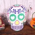 thumbnail image 3 of Halloween Throw Pillow Creative Skeleton Head Stuffed Cushion Sofa Pillow Toy, 3 of 7