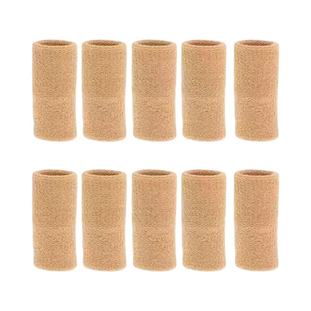 10 Pieces/Set Portable Knuckle Sleeve Left Right Hand Elastic Breathable Knuckles Brace Protector Protective Gloves Sports Gear Skin Color
