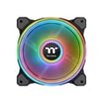 thumbnail image 1 of Thermaltake Riing Quad 120mm 16.8 Million RGB Color (Alexa, Razer Chroma) Software Enabled 4 Light Rings 54 Addressable LED 9 Blades Hydraulic Bearing Case/Radiator Fan CL-F088-PL12SW-B, 1 of 5