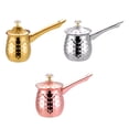 thumbnail image 1 of Ruiboury Turkish Pot Stainless Cup Turkish Pot Hand Cup For Coffee Steel Turkish Coffee Silver 600ml, 1 of 6