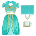 thumbnail image 2 of TZEWGL 2 Piece Belly Dancing Dance Top And Pants Sets For Child Performance Wear For Kids size 4-5T, 2 of 3