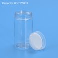thumbnail image 4 of Unique Bargains 8oz/ 250ml Round Plastic Jars with Transparent Screw Top Lid for Storage 12Pack, 4 of 5