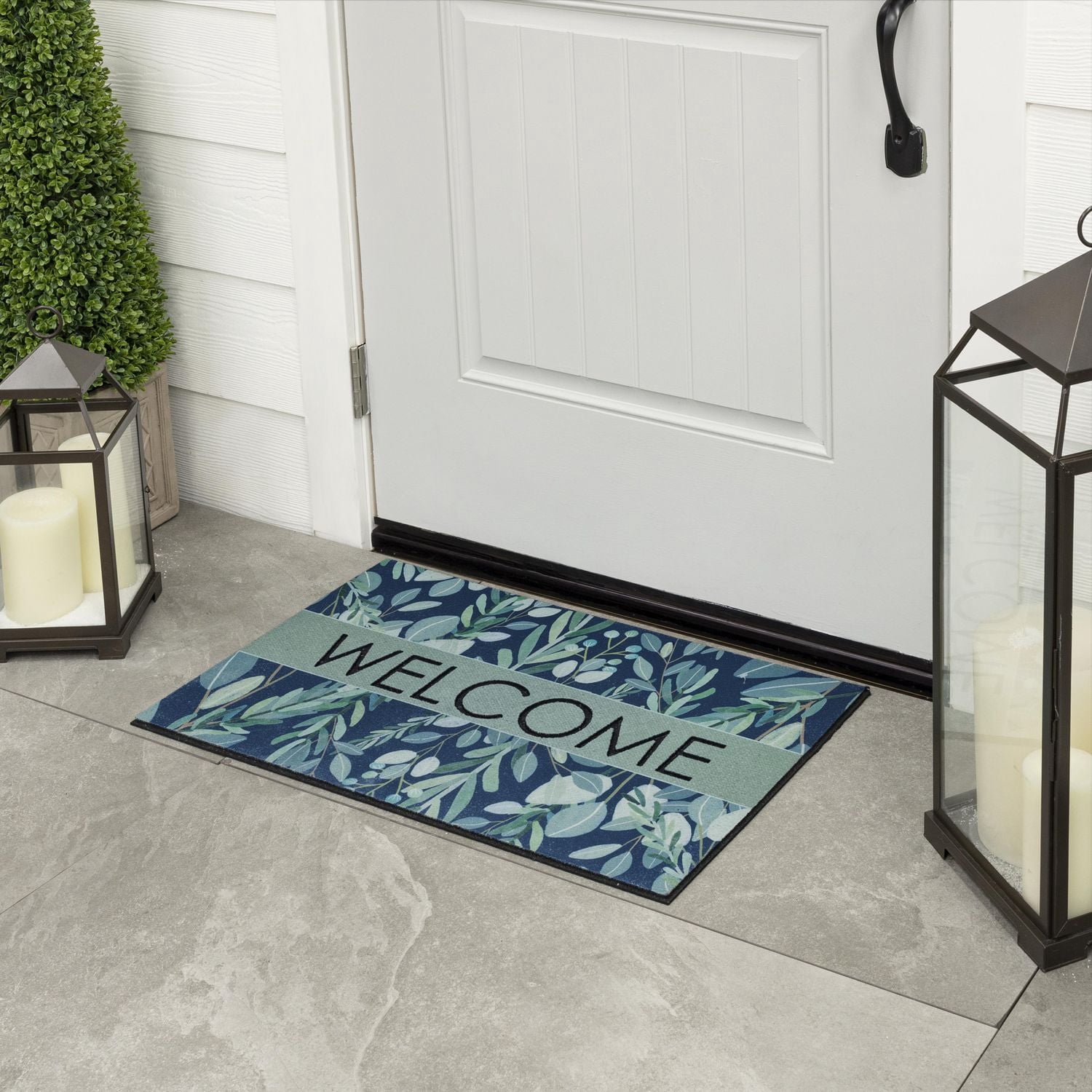 Mohawk Home - Tapis d’entrée vert sauge Peaceful Eucalyptus de 45,72 cm x 76,2 cm (1 pi 6 po x 2 pi 6 po)