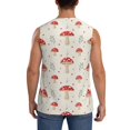 thumbnail image 4 of KLL Mushroom Print Workout Tank Tops Gym Sleeveless Fitness Muscle Tee-Small, 4 of 7