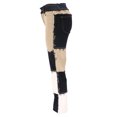 thumbnail image 3 of Honganda Jeans Droits Taille Haute à Coutures Contrastées pour Femmes, 3 of 10