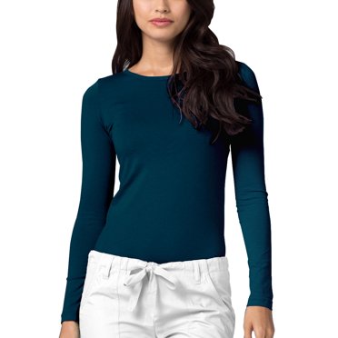Adar Underscrubs for Women - Long Sleeve Underscrub Comfort Tee