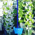thumbnail image 1 of Plastic Stackable Vertical Flower Plant Pot Holder Garden Planter Decor, 1 of 12