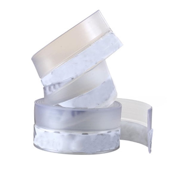 Agiferg Transparent Coupe-Vent Bande d'Étanchéité en Silicone Barre de Porte Bande d'Étanchéité 100x3.5x0.5