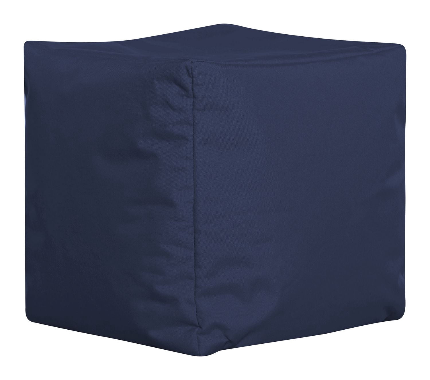 Gouchee Home Cube Brava Bleu foncé – Pouf cube hydrofuge rempli de billes de polystyrène, léger et portable, pour salon ou dortoir