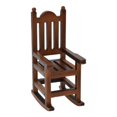 thumbnail image 4 of serony 1/12 Scale Mini Dollhouse Rocking Chair Wood Delicate Accessories Kids Gift, 4 of 9