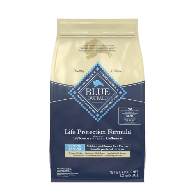 Blue Buffalo Life Protection Formula Natural Senior Dry Dog Food, Chicken and Brown Rice 2.2KG