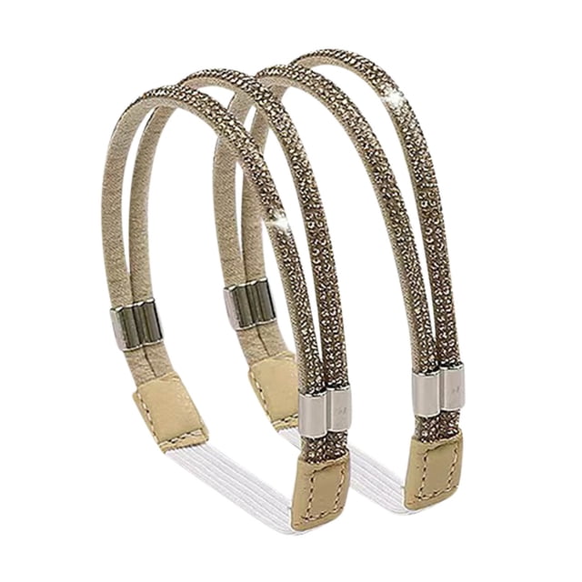 Birdeem Sangles Élastiques pour Talons Hauts, Sangles de Cheville de Rechange pour Talons, Sangles de Cheville Élastiques en Strass, Sangle Anti-Lâche pour Talons Hauts