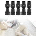 thumbnail image 4 of Walking Support Rubber End, 10 Pack Lightweight 19mm Inner Diameter Safety Walking Support Ferrule Protector Wear Resist  for Outdoor, 4 of 7