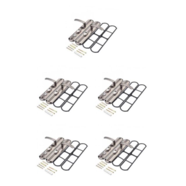 tamizeot 1 Paire Poignée de Porte de Sécurité Levier d'Entrée Acier Inoxydable Accessoire Universel 5Ensemble