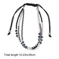 thumbnail image 3 of UPGRATOR 4Pcs Black Braided Rope Bracelet for Women with Long-Term Wear, 3 of 7