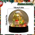 thumbnail image 3 of Christmas Decorations Outdoor Desktop Ornament Christmas Globe With LED Lights Globe Decor With Santa Christmas Tree & Festive Scenes For Holiday Home Decor Desktop dress up, 3 of 6