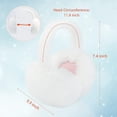 thumbnail image 4 of SUTENGDA Cache-Oreilles Duveteux pour Femmes, Cache-Oreilles Pliables en Peluche, Cache-Oreilles d'Hiver pour Enfants, Filles Garçons, Chauffe-Oreilles par Temps Froid, 4 of 7
