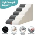 thumbnail image 4 of Dog Stairs for Small Dogs .” H Pet Step with Leakproof Cover High Density Foam Cat Ramp for Couch Sofa or Chair Lightweight Durable Comfort .x.x Step, 4 of 8