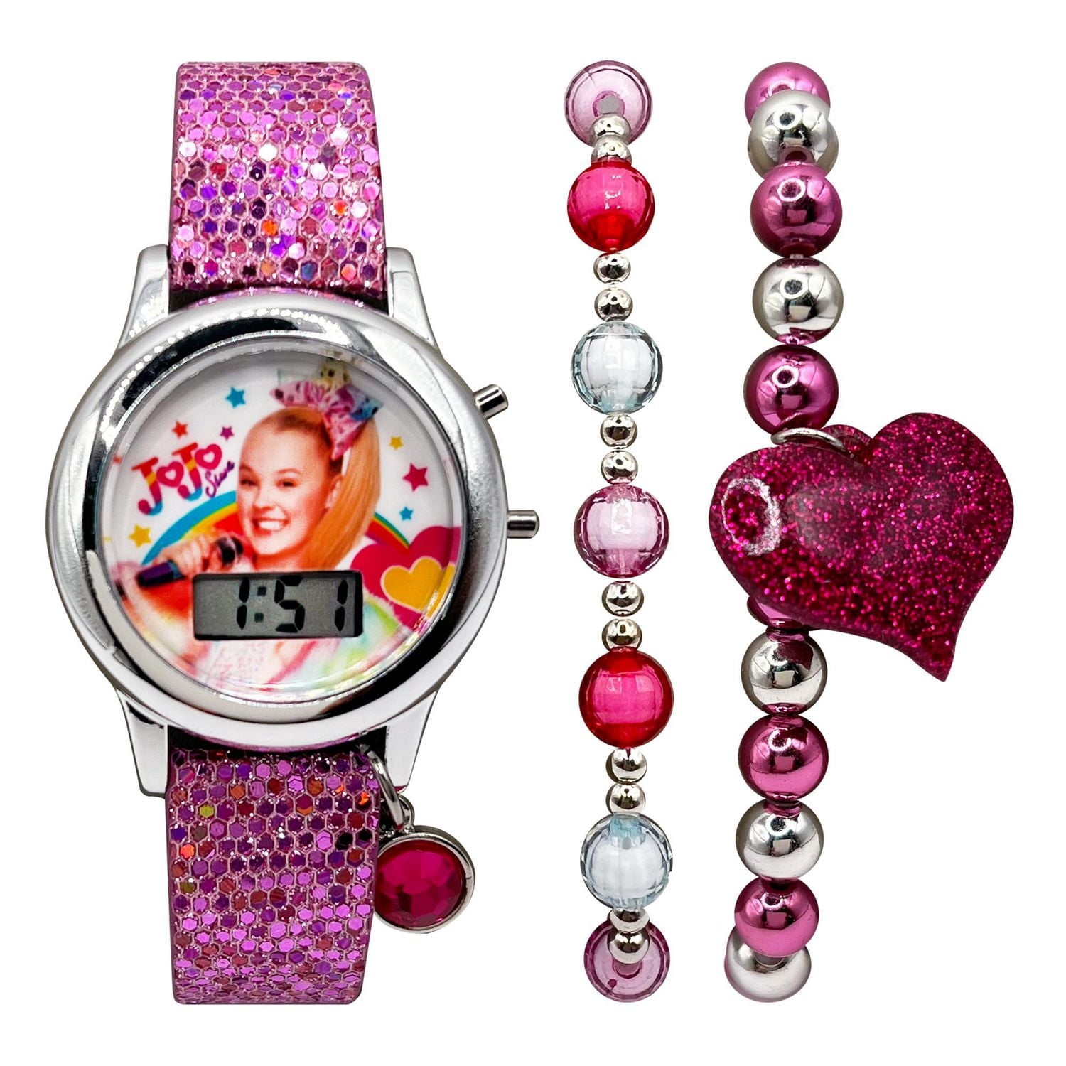 Ensemble de montres ACL avec cadran clignotant et bracelet JOJO pour enfants