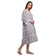 thumbnail image 2 of Moomaya Chemise de Nuit Évasée en Coton pour Femmes, 2 of 6