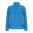 thumbnail image 4 of hoksml Chandail Texturé à Col Roulé Uni pour Femme, Manches Longues, Tricot, Chandail, Décontracté, Automne Hiver, Haut Mode, 4 of 6