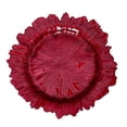 thumbnail image 1 of Charger Plate 13" Glass Fruit Plate Service Plate Irregular Western Food Plate Red, 1 of 9