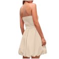 thumbnail image 4 of Ovzne Robes d'Été pour Femmes 2025 Robe de Plage Mode Féminine Robe Sans Manches Robe Unie avec Poches Robe Courte Mini Robes de Vacances Liquidation, 4 of 7