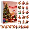 thumbnail image 1 of Fwttom Decorative Craft, Christmas Countdown Calendar Merry Christmas Chicken Pendant Christmas Tree Ornament, 1 of 4