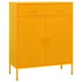 thumbnail image 1 of vidaXL Storage Cabinet Mustard Yellow 80x35x101.5 cm Steel, 1 of 5