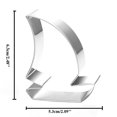 thumbnail image 4 of Lubelski Sailboat Pirate Ship Cookie Cutter Stainless Steel Mold Cake Decorating Tool, 4 of 6