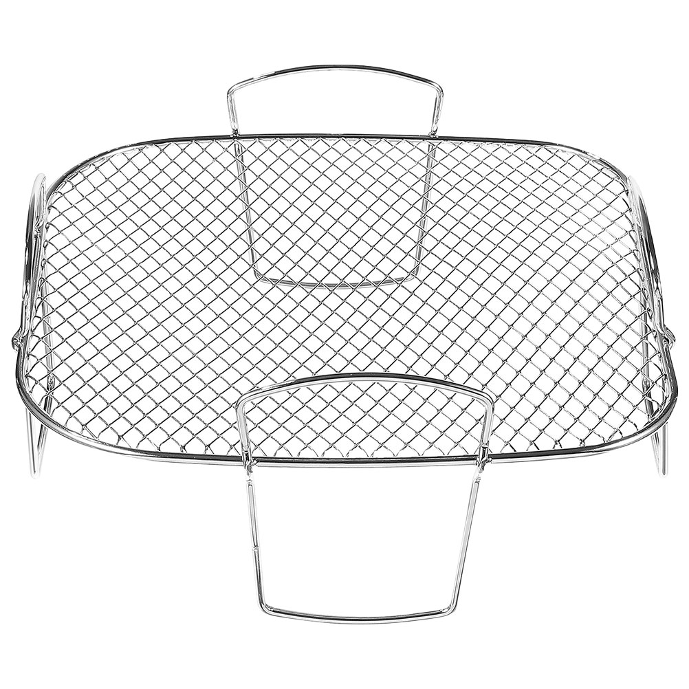 Miangastore Air Fryer Rack Stainless Steel Air Fryer Handle Design Rack Air Fryer Accessory