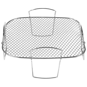 Miangastore Air Fryer Rack Stainless Steel Air Fryer Handle Design Rack Air Fryer Accessory