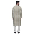 thumbnail image 3 of Atasi Printed Designer Rayon Button Down Casual Kurta With Pajama For Men, 3 of 4