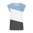 thumbnail image 3 of Yuyuzo Camisoles d'Été pour Femmes à Manches Cap, Tunique à Col Rond, Coupe Ample, T-Shirts Basiques Décontractés, 3 of 4