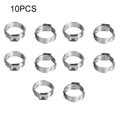 thumbnail image 1 of 10 Pcs PEX Stainless Steel Clamp Ring Crimp Fittings Single Ear Clamp Hose Clamps, 1 of 8