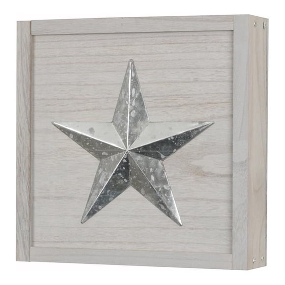 Pemberly Row Armoire Murale Contemporaine en Bois, Gris Vieilli