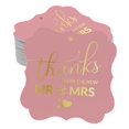 thumbnail image 1 of Inkdotpot Real Gold Foil Bracket Shape Paper Hang Tags Thanks From The New Wedding Favor Tags Pack Of 100, 1 of 7