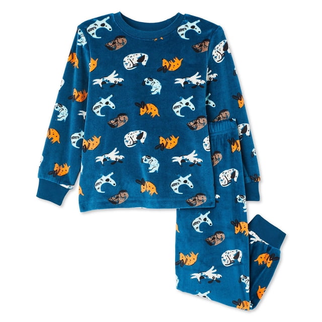 Pyjama 2 pièces en velours George pour petits garçons