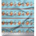 thumbnail image 1 of Soimoi Rayon Fabric Circle & Bird Kids Printed Craft Fabric by The Yard 56 Inch Wide, 1 of 3