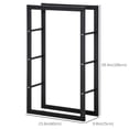 thumbnail image 3 of HOMCOM Firewood Rack Fireplace Log Holder, 23.6" x 9.8" x 39.4", 3 of 9