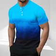 thumbnail image 2 of Plebaso Mens Fashion Tshirts Button Short Sleeve Pullover Shirts Summer Casual Basic Tees Tops for Men, 2 of 6