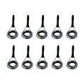 thumbnail image 1 of koolsoo 10pcs Stainless Steel Fishing Rod Guides Fishing Rod Tip Repair Tools 3.8mm, 1 of 7