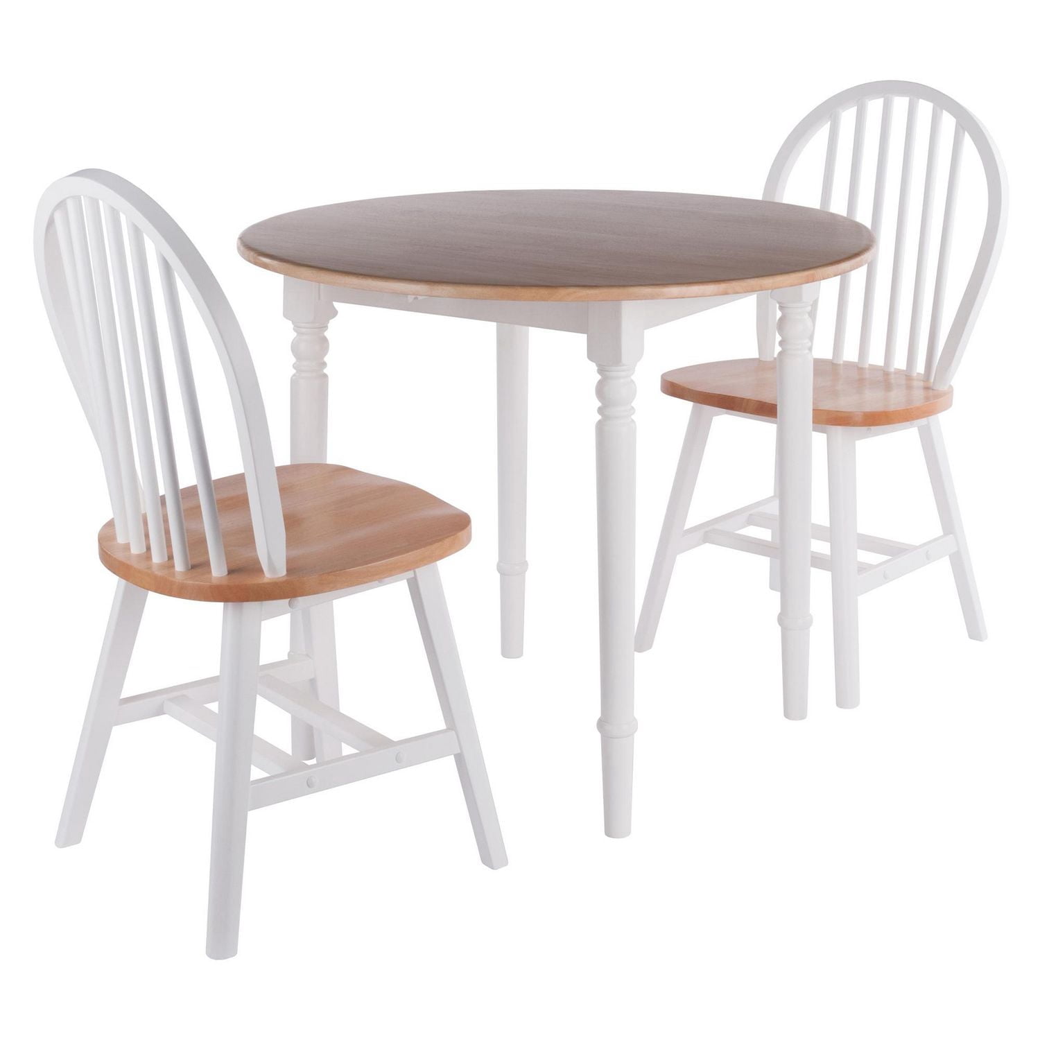 Table de salle à manger à abattant Sorella 3 pièces avec chaises