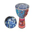 thumbnail image 1 of drum,African Hand Drum Patterns Children Musical Portable Drum Percussion 8 Inch Portable With Art Patterns Drum Percussion With Inch Portable Drum Percussion With Art Drum 8 Inch Siuke Rusuo, 1 of 7