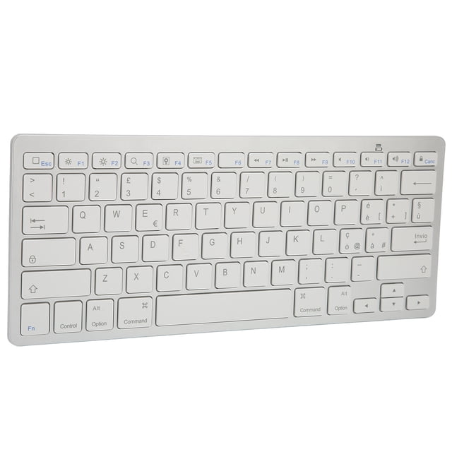 Ultra Thin Portable White Cordless Keyboard With Easy Operation And Small, Lightweight For , For IOS, For