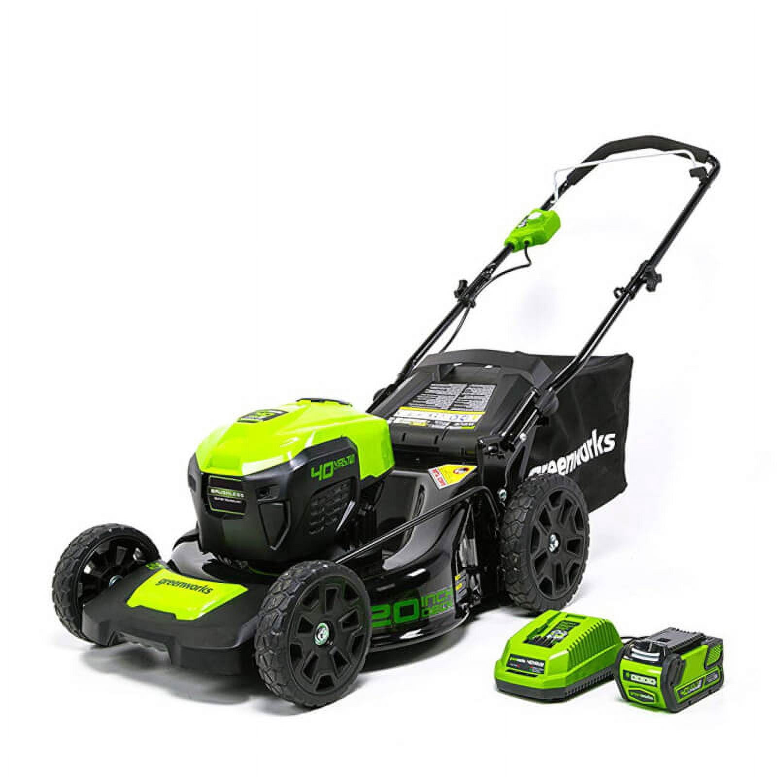 Greenworks 40V 20" Brushless Cordless Push Lawn Mower, 4.0 AH Battery and Charger Included [75+ Compatible Tools]