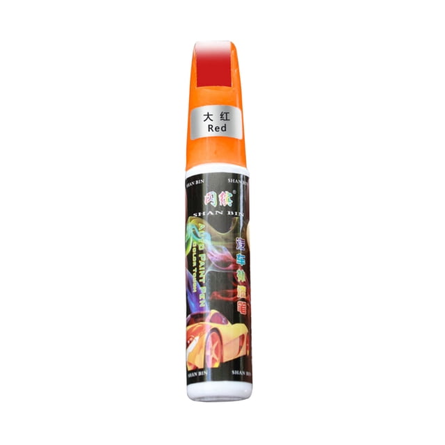 WLOELOEW Red Car Paint Repair Pen 12Ml For Scratch Removal Vehicle Touch Up Paint Pen Easy Apply Fast Drying Auto Repair Red