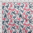 thumbnail image 4 of oneOone Rayon Pink Fabric Asian Japanese Koifish Craft Projects Decor Fabric Printed By The Yard 56 Inch Wide, 4 of 5