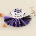 thumbnail image 2 of Halloween Barboteuse Imprimée Layette pour Filles Jupe en Tulle et Coiffe, 2 of 9